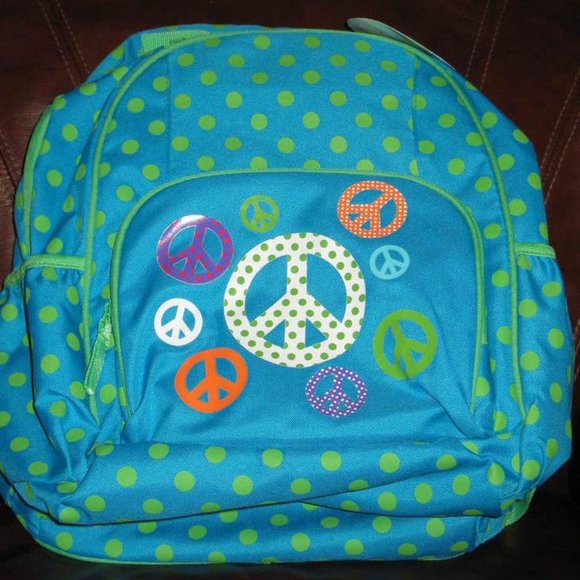 Backpack Lime Green and Turquoise New